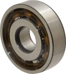 SKF - 10mm Bore Diam, 30mm OD, Open Angular Contact Radial Ball Bearing - 9mm Wide, 1 Row, Round Bore, 3,350 Lb Static Capacity, 7,020 Lb Dynamic Capacity - Benchmark Tooling