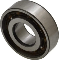 SKF - 15mm Bore Diam, 35mm OD, Open Angular Contact Radial Ball Bearing - 11mm Wide, 1 Row, Round Bore, 4,800 Lb Static Capacity, 8,840 Lb Dynamic Capacity - Benchmark Tooling