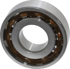 SKF - 17mm Bore Diam, 40mm OD, Open Angular Contact Radial Ball Bearing - 12mm Wide, 1 Row, Round Bore, 6,100 Lb Static Capacity, 10,400 Lb Dynamic Capacity - Benchmark Tooling