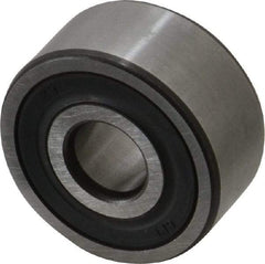 SKF - 10mm Bore Diam, 30mm OD, Double Seal Angular Contact Radial Ball Bearing - 14mm Wide, 2 Rows, Round Bore, 4,300 Lb Static Capacity, 7,610 Lb Dynamic Capacity - Benchmark Tooling