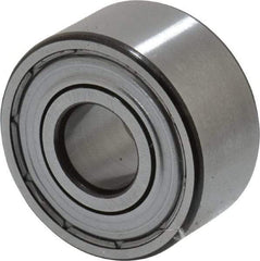 SKF - 12mm Bore Diam, 32mm OD, Double Shield Angular Contact Radial Ball Bearing - 15.9mm Wide, 2 Rows, Round Bore, 5,600 Lb Static Capacity, 10,100 Lb Dynamic Capacity - Benchmark Tooling