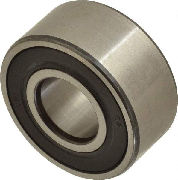 SKF - 15mm Bore Diam, 35mm OD, Double Seal Angular Contact Radial Ball Bearing - 15.9mm Wide, 2 Rows, Round Bore, 6,700 Lb Static Capacity, 11,200 Lb Dynamic Capacity - Benchmark Tooling