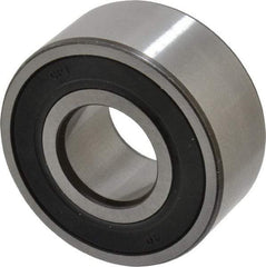 SKF - 17mm Bore Diam, 40mm OD, Double Seal Angular Contact Radial Ball Bearing - 17.5mm Wide, 2 Rows, Round Bore, 8,800 Lb Static Capacity, 14,300 Lb Dynamic Capacity - Benchmark Tooling