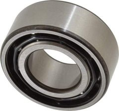 SKF - 25mm Bore Diam, 52mm OD, Open Angular Contact Radial Ball Bearing - 20.6mm Wide, 2 Rows, Round Bore, 14,300 Lb Static Capacity, 20,800 Lb Dynamic Capacity - Benchmark Tooling