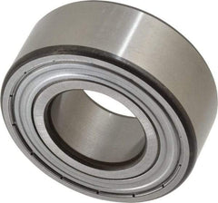 SKF - 25mm Bore Diam, 52mm OD, Double Shield Angular Contact Radial Ball Bearing - 20.6mm Wide, 2 Rows, Round Bore, 14,300 Lb Static Capacity, 20,800 Lb Dynamic Capacity - Benchmark Tooling