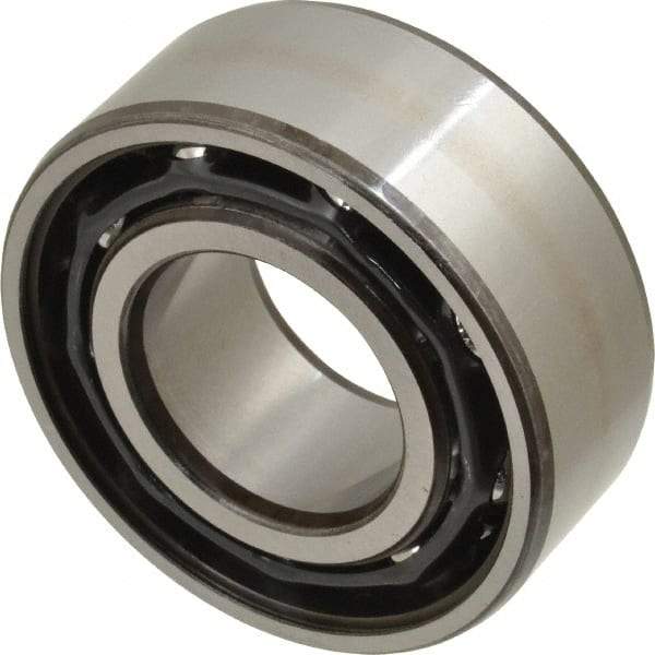 SKF - 30mm Bore Diam, 62mm OD, Open Angular Contact Radial Ball Bearing - 23.8mm Wide, 2 Rows, Round Bore, 20,800 Lb Static Capacity, 28,600 Lb Dynamic Capacity - Benchmark Tooling