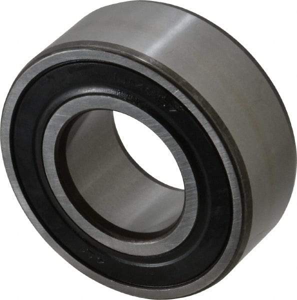 SKF - 30mm Bore Diam, 62mm OD, Double Seal Angular Contact Radial Ball Bearing - 23.8mm Wide, 2 Rows, Round Bore, 20,800 Lb Static Capacity, 28,600 Lb Dynamic Capacity - Benchmark Tooling