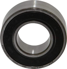 SKF - 40mm Bore Diam, 80mm OD, Double Seal Angular Contact Radial Ball Bearing - 30.2mm Wide, 2 Rows, Round Bore, 34,000 Lb Static Capacity, 44,900 Lb Dynamic Capacity - Benchmark Tooling