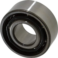 SKF - 35mm Bore Diam, 80mm OD, Open Angular Contact Radial Ball Bearing - 34.9mm Wide, 2 Rows, Round Bore, 35,500 Lb Static Capacity, 49,400 Lb Dynamic Capacity - Benchmark Tooling