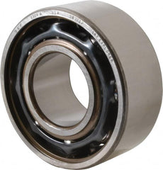 SKF - 45mm Bore Diam, 100mm OD, Open Angular Contact Radial Ball Bearing - 39.7mm Wide, 2 Rows, Round Bore, 53,000 Lb Static Capacity, 72,800 Lb Dynamic Capacity - Benchmark Tooling