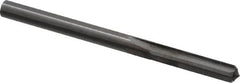 Hertel - 0.216" Solid Carbide 4 Flute Chucking Reamer - Straight Flute, 0.216" Straight Shank, 1" Flute Length, 3" OAL - Benchmark Tooling