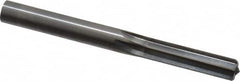 Hertel - 0.338" Solid Carbide 6 Flute Chucking Reamer - Straight Flute, 0.338" Straight Shank, 1-1/4" Flute Length, 3-1/2" OAL - Benchmark Tooling