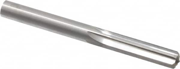 Hertel - 0.341" Solid Carbide 6 Flute Chucking Reamer - Straight Flute, 0.341" Straight Shank, 1-1/4" Flute Length, 3-1/2" OAL - Benchmark Tooling