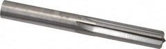 Hertel - 0.395" Solid Carbide 6 Flute Chucking Reamer - Straight Flute, 0.395" Straight Shank, 1-1/4" Flute Length, 3-1/2" OAL - Benchmark Tooling