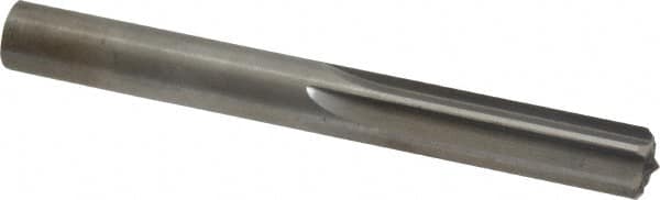 Hertel - 0.439" Solid Carbide 6 Flute Chucking Reamer - Straight Flute, 0.439" Straight Shank, 1-3/8" Flute Length, 4" OAL - Benchmark Tooling