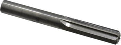 Hertel - 0.441" Solid Carbide 6 Flute Chucking Reamer - Straight Flute, 0.441" Straight Shank, 1-3/8" Flute Length, 4" OAL - Benchmark Tooling