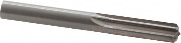 Hertel - 0.442" Solid Carbide 6 Flute Chucking Reamer - Straight Flute, 0.442" Straight Shank, 1-3/8" Flute Length, 4" OAL - Benchmark Tooling