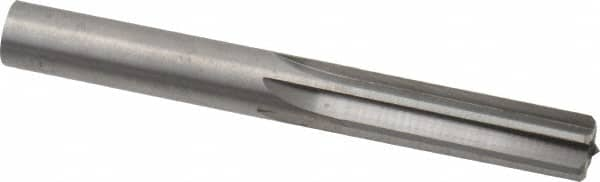 Hertel - 0.452" Solid Carbide 6 Flute Chucking Reamer - Straight Flute, 0.452" Straight Shank, 1-3/8" Flute Length, 4" OAL - Benchmark Tooling