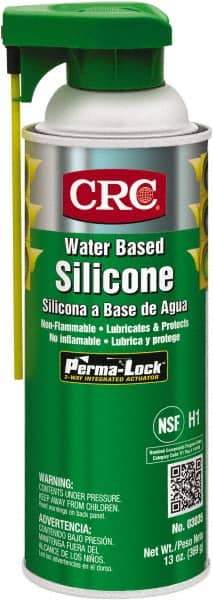 CRC - 16 oz Aerosol Silicone Lubricant - White, 0°F to 400°F, Food Grade - Benchmark Tooling