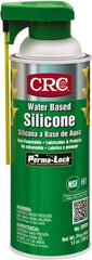 CRC - 16 oz Aerosol Silicone Lubricant - White, 0°F to 400°F, Food Grade - Benchmark Tooling