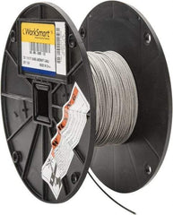 Value Collection - 1/16" Diam, Aircraft Cable - 480 Lb Breaking Strength, 7 x 7 Strand Core - Benchmark Tooling