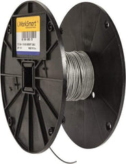 Value Collection - 1/16" x 3/64" Diam, Aircraft Cable - 270 Lb Breaking Strength, 7 x 7 Strand Core, Nylon Coating - Benchmark Tooling