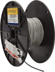 Value Collection - 1/8" Diam, Aircraft Cable - 1,700 Lb Breaking Strength, 7 x 7 Strand Core - Benchmark Tooling