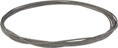 Value Collection - 1/4" Diam, Aircraft Cable - 6,100 Lb Breaking Strength, 7 x 7 Strand Core - Benchmark Tooling