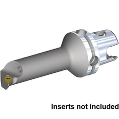 Kennametal - Right Hand Cut, 25mm Min Bore Diam, Size KM40TS Steel Modular Boring Cutting Unit Head - 70.02mm Max Bore Depth, Through Coolant, Compatible with DP.. 070204, DP.. 2151 - Benchmark Tooling
