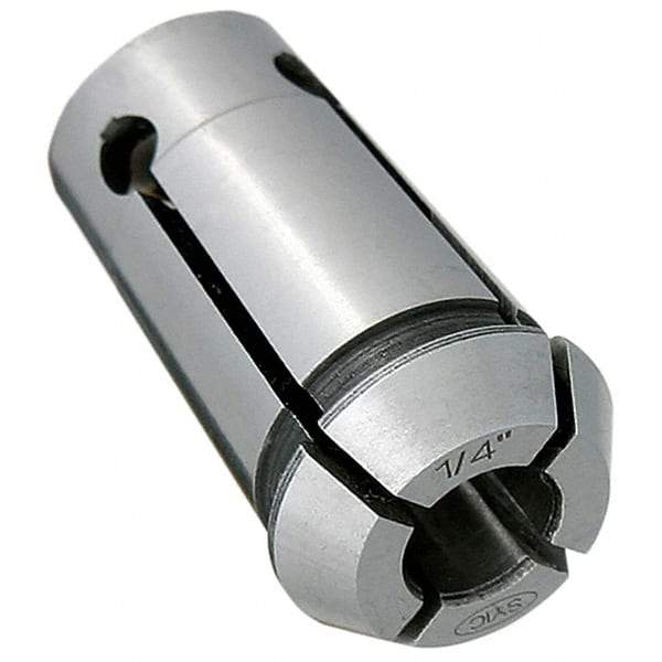 Techniks - EOC16 1/4" Single Angle Collet - 0.0004" TIR, 1.575" OAL, 1.004" Overall Diam - Exact Industrial Supply