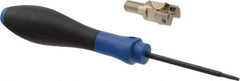 Seco - 5/8" Cut Diam, 0.157" Max Depth of Cut, 0.906" OAL, Indexable Square Shoulder End Mill - XOEX, XOMX Inserts, M8 Modular Connection, 90° Lead Angle, Through Coolant, Series Turbo 10 - Benchmark Tooling