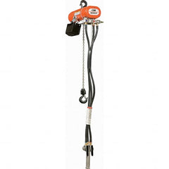 CM - 600 Lb Load Limit, 10' Max Height Air Chain Hoist - Benchmark Tooling