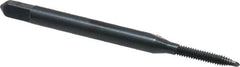 Cleveland - #2-56, 2 Flute, Oxide Finish, High Speed Steel Spiral Point Tap - Plug Chamfer, Right Hand Thread, 2B Class of Fit, Series 1011BO - Exact Industrial Supply