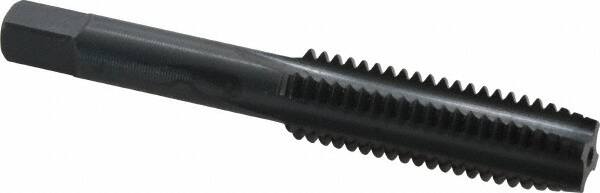 Cleveland - 1/2-13 UNC 2B 4 Flute Oxide Finish High Speed Steel Straight Flute Standard Hand Tap - Plug, Right Hand Thread, 0.94" Thread Length, H3 Limit, Oversize - Exact Industrial Supply