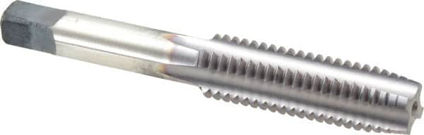 Cleveland - 1/2-13 UNC 2B 4 Flute TiCN Finish High Speed Steel Straight Flute Standard Hand Tap - Plug, Right Hand Thread, 0.94" Thread Length, H3 Limit, Oversize - Exact Industrial Supply