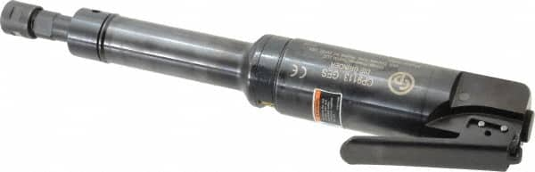 Chicago Pneumatic - 1/4" Collet, Straight Handle, Straight Air Die Grinder - 25,000 RPM, Side Exhaust, 31.79 CFM, 1 hp, 6.21 bar, 1/4" Inlet - Benchmark Tooling