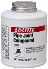 Loctite - 16 Fluid Ounce Brush Top Can, Medium Strength Brown Chemical Pipe Thread Sealant - Series 5117 - Benchmark Tooling