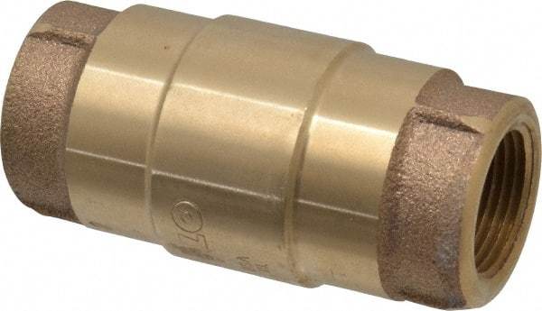 Strataflo - 3/4" Brass Check Valve - Inline, FNPT x FNPT, 200 WOG - Benchmark Tooling