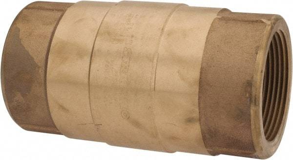 Strataflo - 2-1/2" Brass Check Valve - Inline, FNPT x FNPT, 200 WOG - Benchmark Tooling