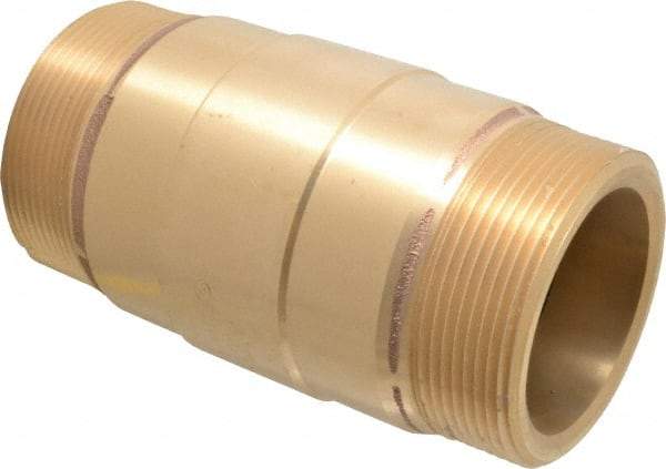 Strataflo - 3" Brass Check Valve - Inline, MNPT x MNPT, 200 WOG - Benchmark Tooling