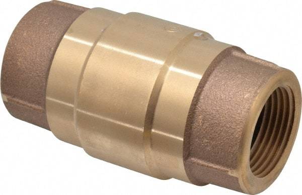 Strataflo - 1" Brass Check Valve - Inline, FNPT x FNPT, 200 WOG - Benchmark Tooling