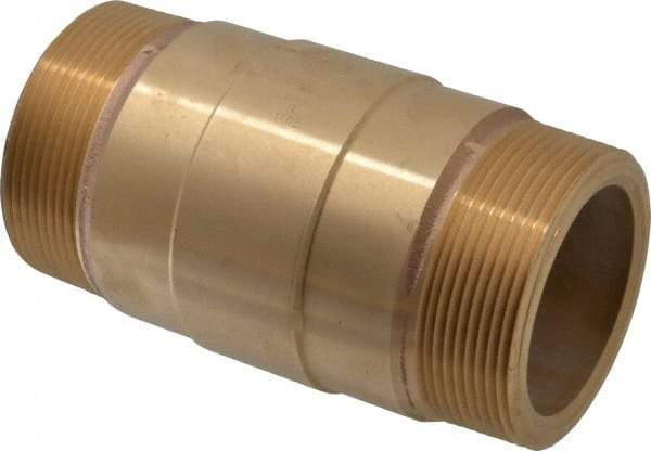 Strataflo - 3" Brass Check Valve - Inline, MNPT x MNPT, 200 WOG - Benchmark Tooling