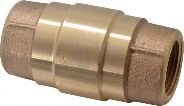 Strataflo - 1" Brass Check Valve - Inline, FNPT x FNPT, 200 WOG - Benchmark Tooling