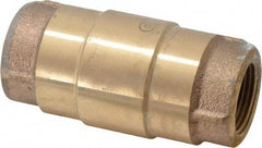 Strataflo - 3/4" Brass Check Valve - Inline, FNPT x FNPT, 400 WOG - Benchmark Tooling