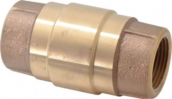 Strataflo - 1" Brass Check Valve - Inline, FNPT x FNPT, 400 WOG - Benchmark Tooling