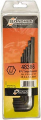 Bondhus - Tamper-Resistant Hex Key Set - 2.5 to 8mm Range, Protanium High Torque Steel - Benchmark Tooling