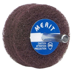 2″ × 1/2″ with 1/4″ Spindle Non-Woven Spindle - Mounted Disc Very Fine Grit Aluminum Oxide - Benchmark Tooling