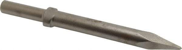 Ingersoll-Rand - 9" OAL, 0.7" Shank Diam, Moil Point Chisel - Round Drive, Round Shank, Steel - Benchmark Tooling