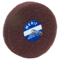 4″ × 1/2″ with 1/4″ Spindle Non-Woven Spindle - Mounted Disc Fine Grit Aluminum Oxide - Benchmark Tooling