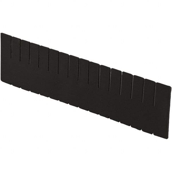 LEWISBins+ - 20-1/4" High, Black Bin Divider - Use with DC3120, Long Side Measures 11.3" Tall - Benchmark Tooling